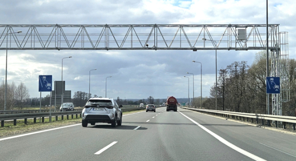 odcinkowy pomiar prędkości droga ekspresowa S3 Gorzów bramownica systemu odcinkowy pomiar prędkości Gorzów S3 obwodnica miasta urządzenia Głównego Inspektoratu Transportu Drogowego na trasie Gorzów Szczecin