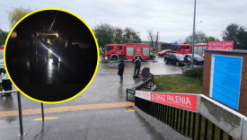 Pożar w szpitalu na Dekerta. Zarządzono ewakuację