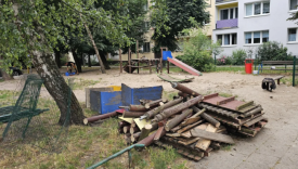 likwidacja placu zabaw przy ulicy Łużyckiej w Gorzowie rezygnacja z budowy budżet obywatelski 2026 Centrum podwórko ulica Sikorskiego i ulica Łużycka