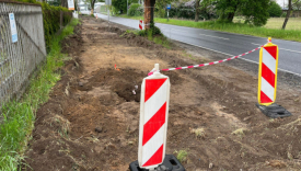 budowa ścieżki rowerowej Gorzów Łupowo przy ulicy Kostrzyńskiej inwestycja ścieżki rowerowe w Gorzowie etap IV  plac budowy połączenie z trasą S3 i gminą Bogdaniec