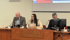 Wiceprzewodnicząca Anna Kozak podczas Sesji Rady Miasta Gorzowa. Koalicja Obywatelska zapowiada jej odwołanie na sesji 26 maja.