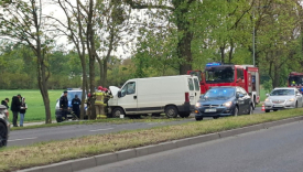 Kierując busem uderzył w drzewo