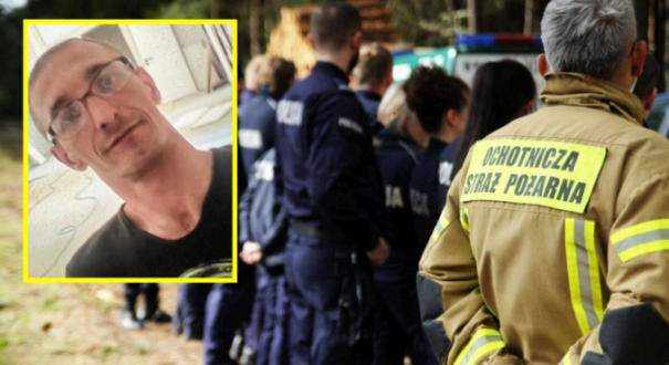 Akcja poszukiwawcza policji i strażaków w Ściechówku zaginął 33-letni mieszkaniec Gorzowa