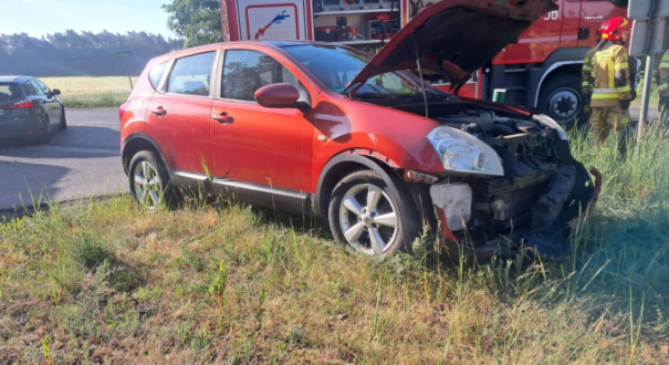 Wypadek koło Gorzowa zderzenie nissan suzuki droga wojewódzka 130 Lubiszyn Lubno