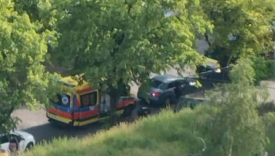 Pogotowie ratunkowe Gorzów reanimacja na chodniku ulica Matejki w Gorzowie policjant uratował życie