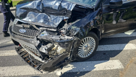 Wypadek na ulicy Walczaka w Gorzowie zderzenie samochodu osobowego Ford z tramwajem MZK Gorzów Wielkopolski