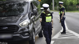 Akcja trzeźwy poranek na rondzie Poznańskim w Gorzowie kontrola trzeźwości policja drogówka