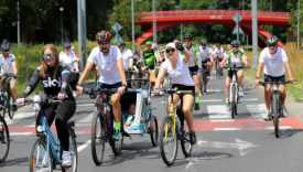 uczestnicy gorzowskiej masy rowerowej rowerowa stolica Polski rywalizacja Gorzów