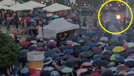Interwencja policji podczas koncertu na Starym Rynku w Gorzowie po odpaleniu petard w tłumie