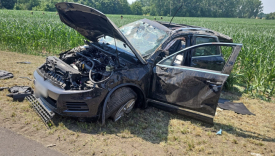 Dachowanie Volkswagena w Wojcieszycach pod Gorzowem wypadek 28 czerwca 2026