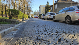 stary dziurawy bruk ulica marcinkowskiego remont osiedle staszica gorzów