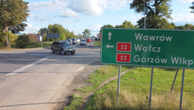 Skrzyżowanie DK22 z drogą do Wawrowa i Wojcieszyc pod Gorzowem wyłączone z dużej przebudowy. Budowa ronda na DK22