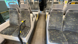 pranie tapicerki w tramwaju mzk gorzow czyszczenie siedzen