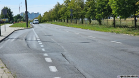 Przebudowa ulicy Piłsudskiego Gorzów remont drogi powiatowej wymiana nawierzchni asfaltowej Górczyn