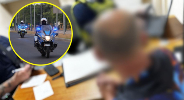 Zatrzymany 53-letni kierowca motocykla z zakazami jazdy policja Gorzów