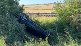wypadek Wawrów dachowanie Opla pijany kierowca akcja policji Gorzów
