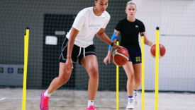 Trening koszykarek AZS AJP Gorzów w hali Arena Gorzów przed sezonem Basket Ligi Kobiet