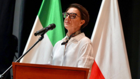 Magdalena Ciszek-Kozłowska dyrektor Stali Gorzów prezentacja budżetu klubu na sesji w Gorzowie