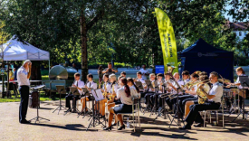 Orkiestra Siedlice koncert plenerowy w parku Górczyńskim w Gorzowie
występ Orkiestry Siedlice w parku Róż w Gorzowie