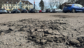 przebudowa zniszczonego parkingu przy starostwie powiatowym i urzędzie miasta nowe miejsca postojowe ul Rejewskiego inwestycje retencyjne Gorzów