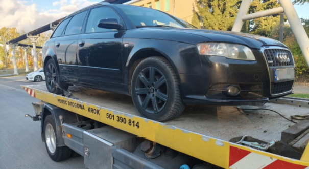 zatrzymanie pijanego kierowcy audi 2.5 promila dożywotni zakaz prowadzenia pojazdów poszukiwana pasażerka interwencja policji Gorzów ulica Zawackiej