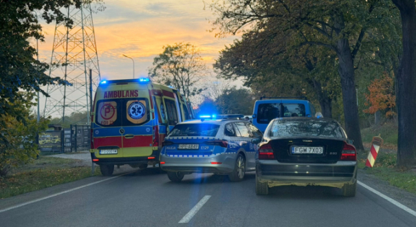 smiertelny wypadek ulica kostrzynska gorzow zderzenie motocykla z samochodem osobowym utrudnienia w ruchu i zablokowana droga
